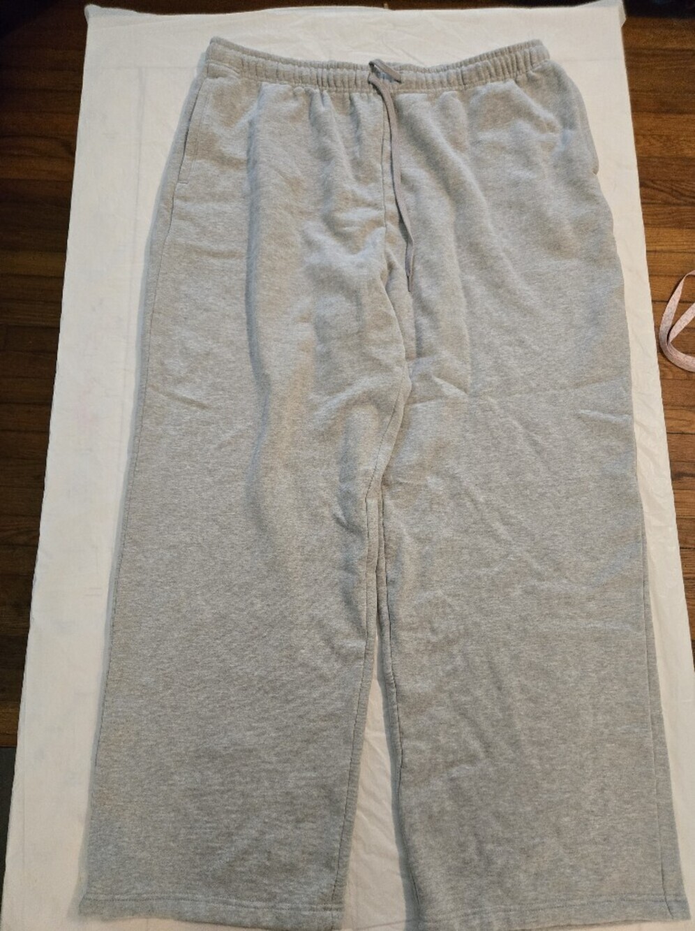 Lands' End Fleece Lined Sweatpants XL 18 Gray High Rise